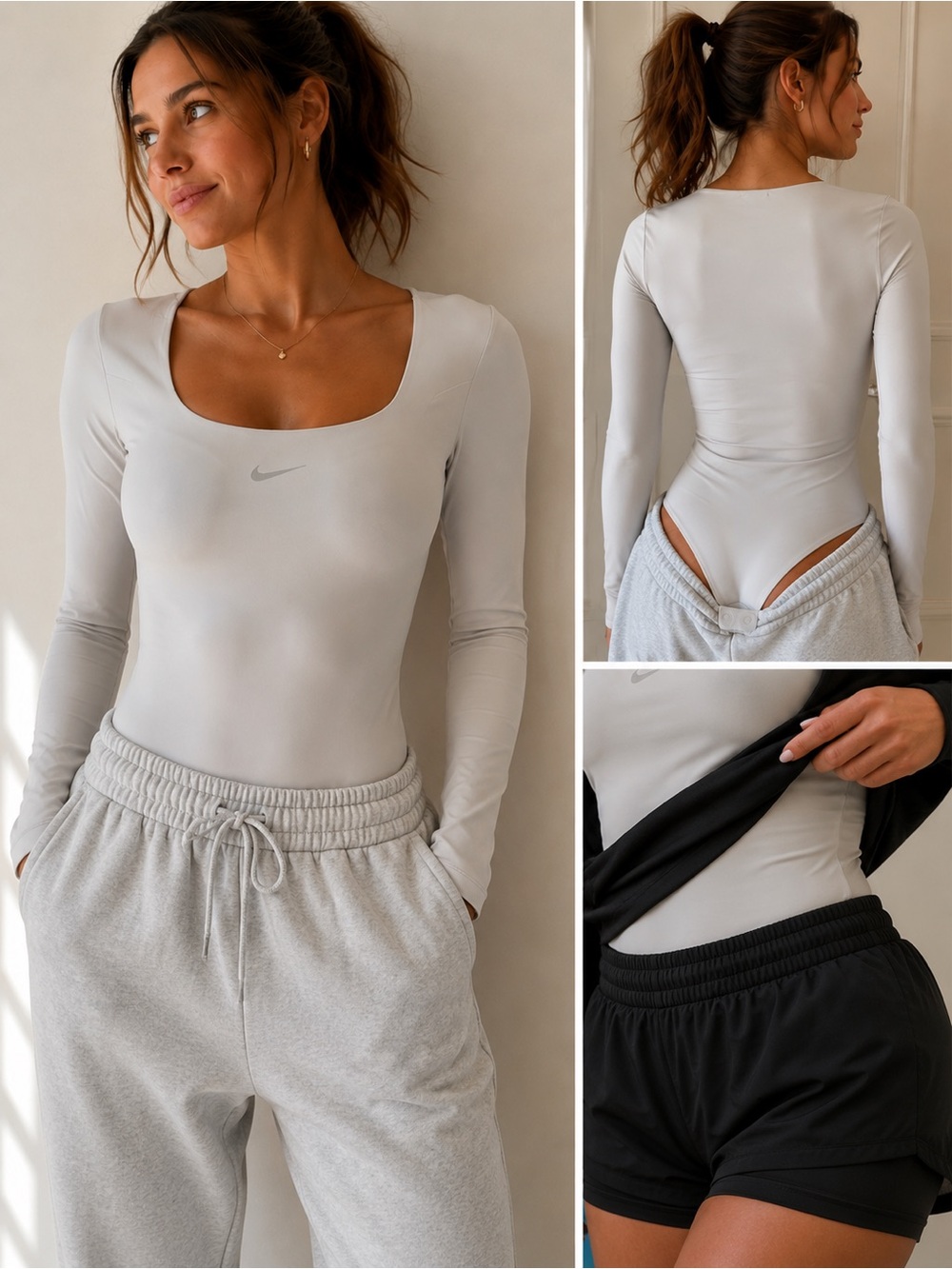 Nike Form Long Sleeve Bodysuit – XS